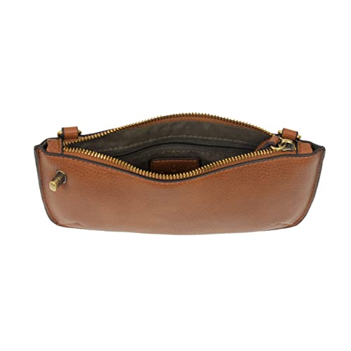 Image of Joy Susan Women's Fashion Purse Mini Crossbody Wristlet Clutch Handbag - Cedar Brown