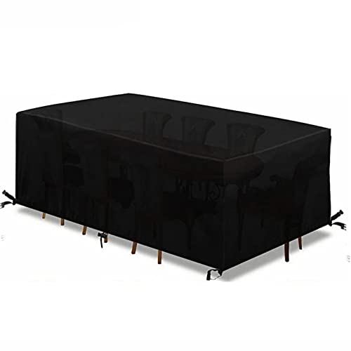 AEKDCL Abdeckung für Gartenmöbel Wasserdicht 135x80x120cm/LxWxH, Schwerlast 420D Oxford Gewebe Plane Schutzhülle Abdeckung, UV-Beständig/Winddicht Abdeckhülle für Gartenstühle Stapelstühle - Schwarz AEKDCL Abdeckung für Gartenmöbel Wasserdicht 135x80x120cm/LxWxH, Schwerlast 420D Oxford Gewebe Plane Schutzhülle Abdeckung, UV-Beständig/Winddicht Abdeckhülle für Gartenstühle Stapelstühle - Schwarz