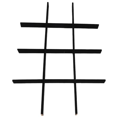 TOVINANNA Divisori per Cassetti in Plastica Nera Organizer a Griglia Regolabile 5 Pezzi per Gioielli Biancheria Intima e Calzini Separatori Salvaspazio per Camera da Letto Cucina e