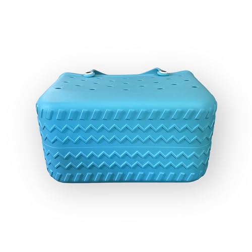 X Large Beach Bag Tote| Durable Lightweight Waterproof Washable Open Tote Bag for Beach, Pool, Boat, Sports (Aqua Blue)4