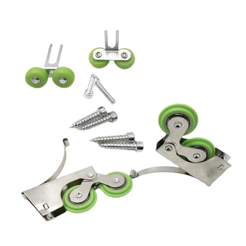 Heavy Duty Nylon Sliding Door Rollers Furniture Pulley Set For Smooth & Quiet Wardrobe Operate In Various Environment
