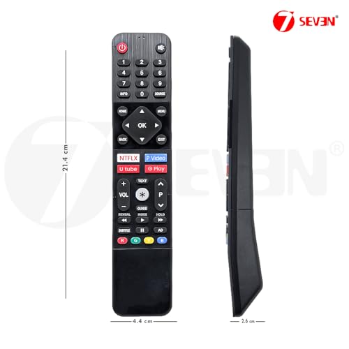 Image of 7SEVEN Compatible for Sanyo Tv Remote Control Original Suitable for Smart Android 4K LED UHD OLED HD Sanyo Television with OTT Hotkeys