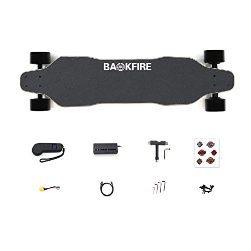 Backfire G2 Black Electric Skateboard With Remote Control Electric Longboard For Adults & Teens, 23 Mph Top Speed,400W Singal Motor 240Lbs Max Load, 6 Months Warranty… #TOP5