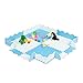 Relaxdays 52 Tappeto Puzzle in 24 parti, in Gommapiuma EVA, Atossico, 120x120 cm, con Bordo Rialzato, Antiurto, Blu/Bianco, Colore, 10037479_45