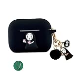 Compatible with Airpods 第4世代 ケース 可愛い キャラクター Airpods/3/2/1用ケース 保護カバー イヤホンケース tpu素材 革 オシャレ かわいい 落下防止 全面保護 カラビナ付 耐衝撃 (Airpods Pro2 ケース,D)