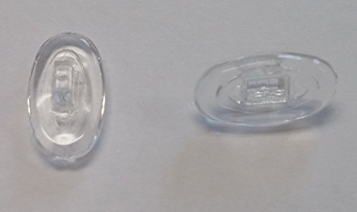 Games&Tech 1 Pair Replacement Nose Pads for Most Oakley Sunglasses Eye Glasses Snap in Push On Silicone (13MM size)(Please check these will fit your glasses before you purchase)