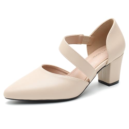 Escarpins bout fermé mariée et bal de fin d'année couleur nude mat en taille 40
