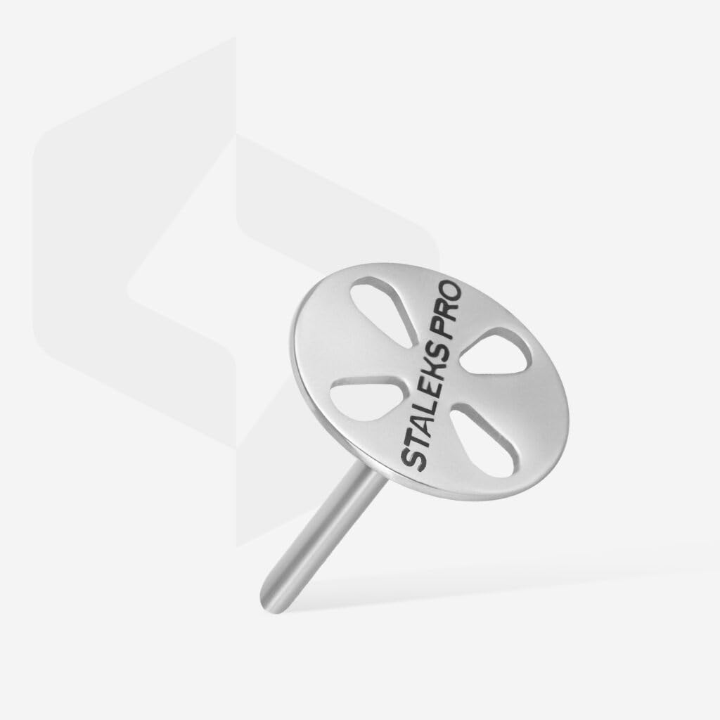 STALEKS PRO pododisk L base 2.5 cm with 5 refills 180 grit. Stainless steel, Silver - Image 3