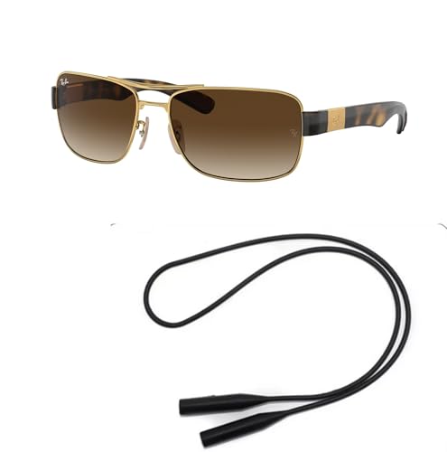 Ray-Ban RB3522 Sunglasses Bundle: RB 3522 001/13 Arista Brown Gradient Dark Bro and Universal Anti-slip Silicone Leash2