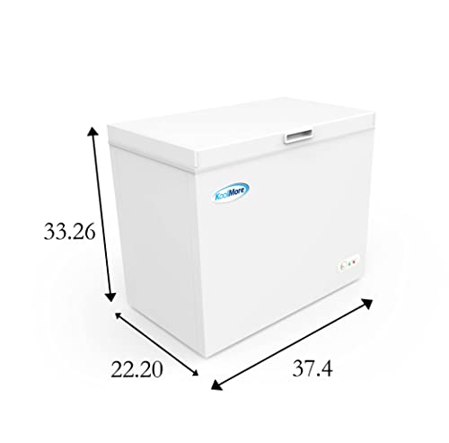 Image of KoolMore SCF-7C Deep Chest Freezer with Two Wire Basket, 7 cu. ft. Food and Meat Storage, for Commercial and Home Use ETL Certification, White