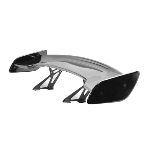 57 Inch GT Wing Spoiler Adjustable ABS Glossy Black Rear Trunk Spoiler Wing by IKON MOTORSPORTS