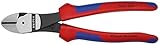 KNIPEX 74 22 200 Comfort Grip High Leverage Angled Diagonal Cutter, 8-Inch, Angled, Comfort Grip