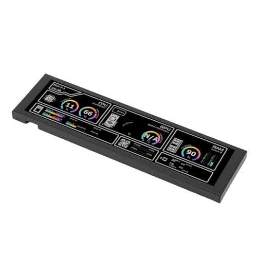 Image of LICAEVEY PC Sensor Panel Display 8.8 Inch IPS Screen, 178 Wide Viewing Angle with Type C Connectivity, Real Time CPU GPU Temperature Monitor for Wins 10 11 (Black)
