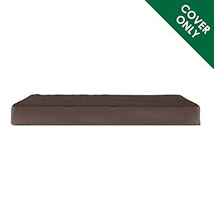 Furhaven-Replacement-Dog-Bed-Cover-Terry-Suede-Mattress-Machine-Washable-Espresso-Jumbo-X-Large - Cucciolini Doodles   Furhaven-Replacement-Dog-Bed-Cover-Terry-Suede-Mattress-Machine-Washable-Espresso-Jumbo-X-Large