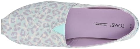 TOMS Womens Alpargata Leopard Slip On Flats Casual - Blue - Size 6.5 B | Image 3
