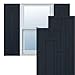 Ekena Millwork TFP001HS15X059OB True Fit PVC Hastings Fixed Mount Shutters, 15"W x 59"H, Starless Night Blue
