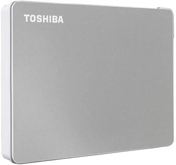Toshiba Canvio Flex 2TB Portable External Hard Drive USB-C USB 3.0, Silver for PC, Mac, & Tablet - HDTX120XSCAA