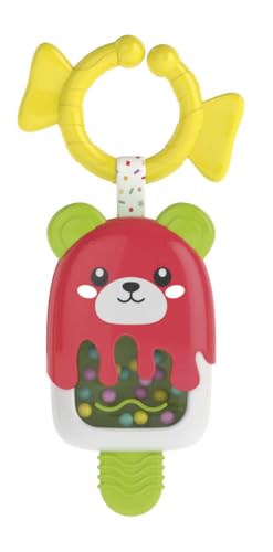 Baby Clementoni - Sonaglino Gelatino, Sonaglio Neonato 3+ Mesi, Gioco Prima Infanzia, Stimola lo Sviluppo...