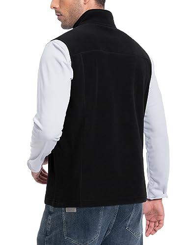 Pioneer Camp Men's Full-Zip Polar Fleece Vest Casual Lightweight Sleeveless Outerwear with 5 Pockets Soft Warm Winter Jacket2