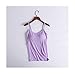 ZZZYW Giubbotto Reggiseno Imbottito Signore Spaghetti Gilet Top Ladies Camisole Reggiseno Incorporato (Color : Purple, Dimensione : XL)