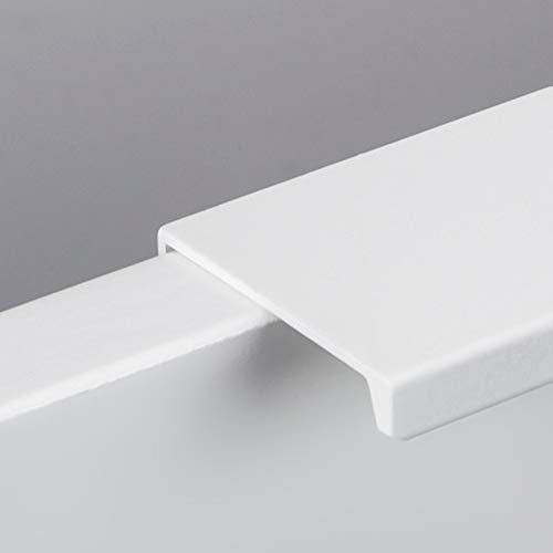 Tiradores de mueble de 280 mm SOTECH Manta Jane blanco Ral 9003 BA 3x80 4