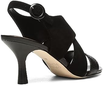 Donald Pliner Women's Ianna Suede Heeled Sandal, Black, 6.5 | Image 1
