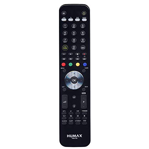 Humax Digital Humax RM-F04 Fernbedienung Beistellgerät Drucktasten - Fernbedienungen (Beistellgerät, Drucktasten, Schwarz) Humax Digital Humax RM-F04 Fernbedienung Beistellgerät Drucktasten - Fernbedienungen (Beistellgerät, Drucktasten, Schwarz)
