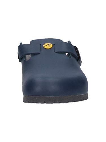 Image of Birkenstock Original Boston ESD Leather Narrow Width, Blue 42 N EU