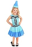 Fun Costumes Blue Crayola Crayon Toddler Costume Dress 2T
