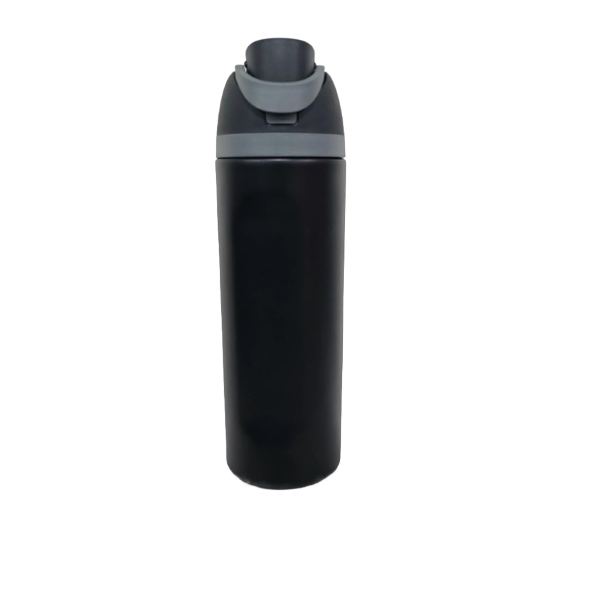 304 Stainless Steel Fitness Sports Vacuum Bottle with Handle and Straw, Large Capacity Macaron Thermal Mug /16/19/24/32 oz (Black,24)