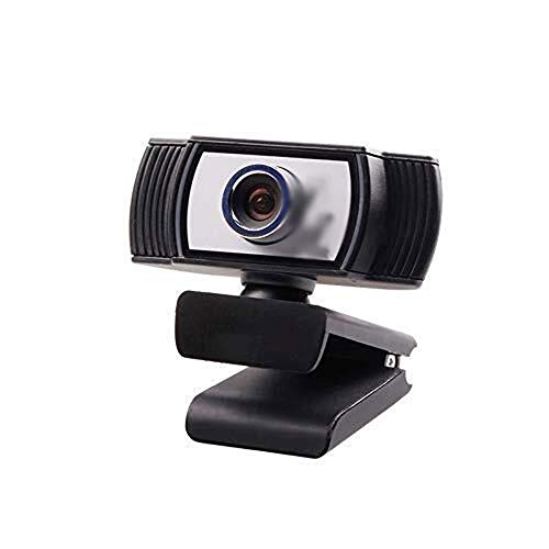 AGGJ 家に適し黒のラップトップ、デスクトップ、ゲーム、コンピュータ・エクイ用ステレオマイク付き1080P HDウェブカメラ、内蔵マイク、柔軟な回転可能なクリップWebカメラのUSBミニコンピュータカメラ、