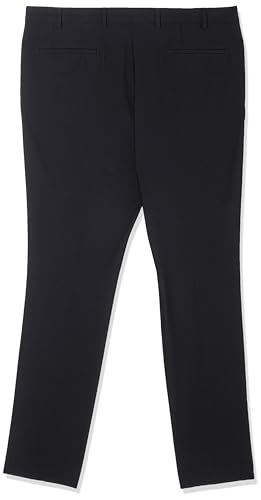 DKNY Men's Modern Fit High Performance Separates Suit Pants, Black Solid, 38W x 34L2