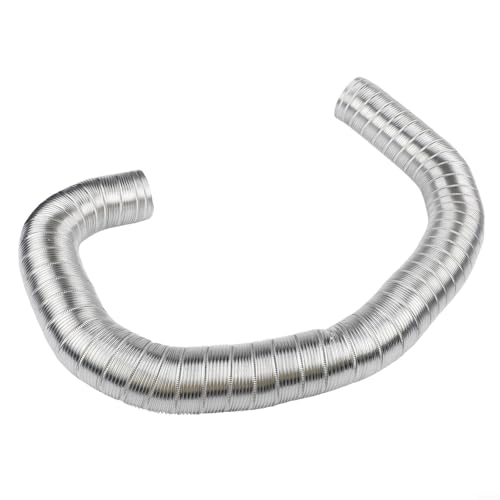Kit de aspiración de aire fresco de 2 pulgadas x 60 pulgadas de aluminio con placa de montaje de acero inoxidable 304 para aumentar la eficiencia y ahorrar combustible en la mayoría de las estufas de