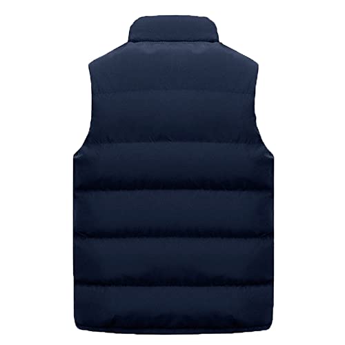 OBiQuzz Gewatteerd vest voor heren, 4XL, winter, donsvest, opstaande kraag, vest, regular fit, sportvest met zakken, mouwloos, gewatteerde jas, overgangsjas, vissersvest, licht vest, outdoor vest - Image 5