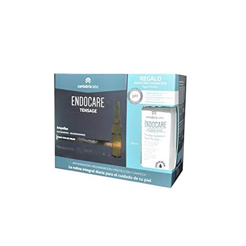 Endocare Tensage Ampollas, 20Ampollas x 2ml+REGALO Hydroactive Solución Micelar, 100ml Cover