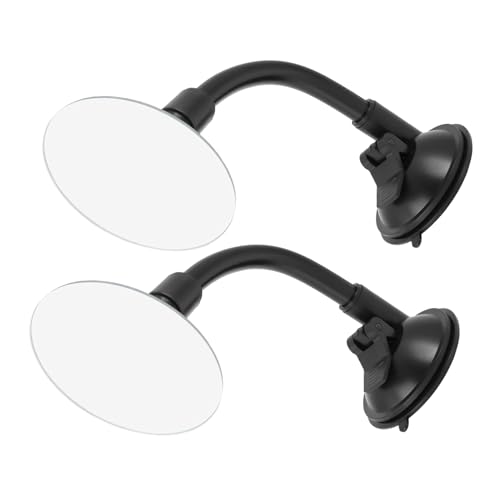 HONMEET 2個調節可能吸盤式車内後方監視ミラー 大型ユニバーサル搭載 夜間対応広角補助鏡 ペット ベビー用 確認用車内バックミラー