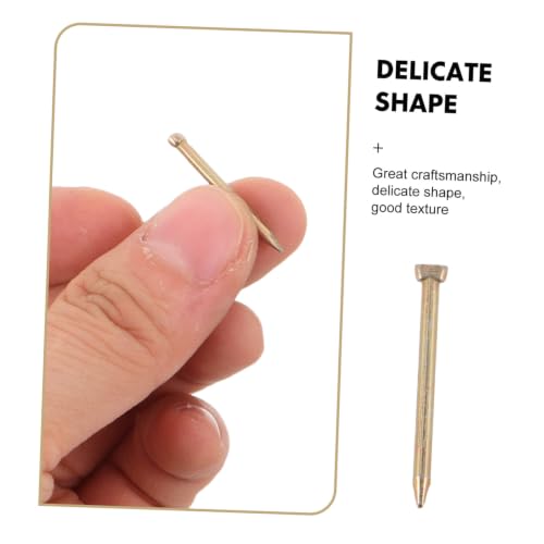 Clavos sin cabeza neumáticos SOIMISS, 1300 piezas, aleación de zinc, fijación eficiente para carpintería, caja para accesorios de clavadoras neumáticas, para marcos y entornos de taller de madera miniatura 3