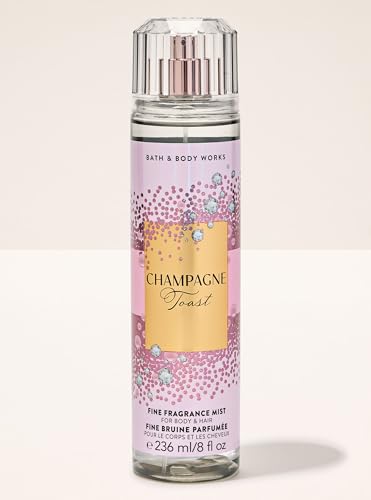 Image of Bath & Body Works Champagne Toast Combo Set | Body Wash, Body Lotion & Fine Fragrance Mist | Daily Body Care Routine for Women | 3 Piece Set