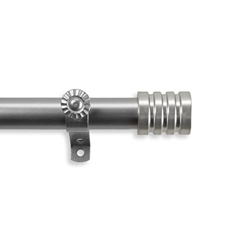 A&F Rod Decor - Grant Curtain Rod 66-120 inch - Satin Nickel