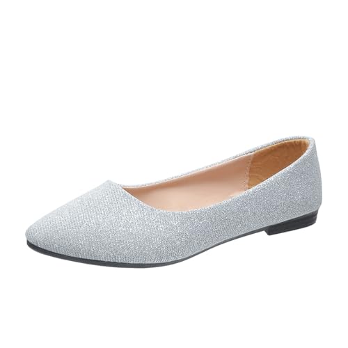 Chaussures de mariée plates résolvant le mal de pied grâce aux ballerines souples