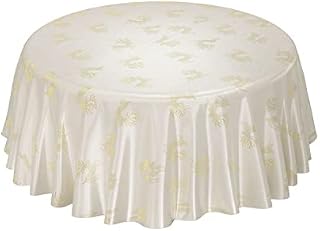 Emma Barclay Reindeer - Table Cloth in Cream - 70" (178 cm) Round
