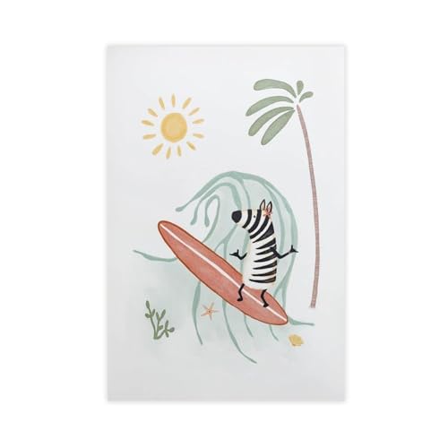 Toile plage et cote oceanique 40,6x61cm de qualite superieure pour salon