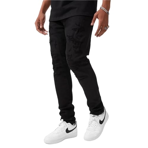 Men Stratosphere Denim Jeans (Jet Black)