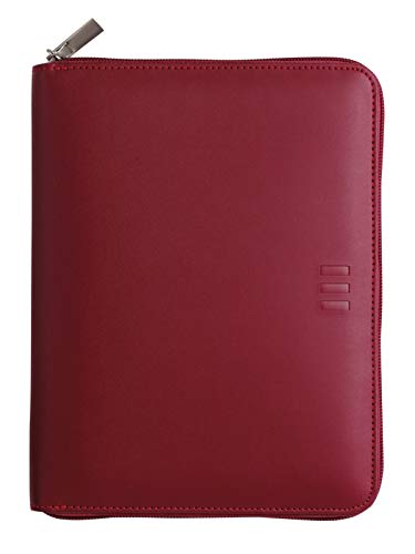 Finocam - Agenda Organizador 2021 semana vista vertical Open Cremallera Clan Burdeos español