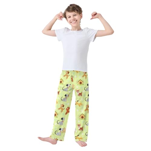 ZZKKO Funny Dogs Puppies Boys Pants for Kids Jogger Pants with Pockets S-XL2