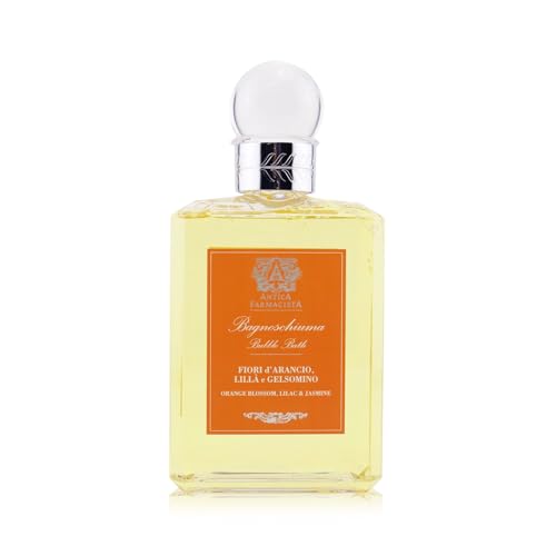 Antica Farmacista Bubble Bath - Relaxing Foam Bath with Honey, Jojoba Oil & Aloe Vera - Luxury Gift for Any Occasion - Orange Blossom, Lilac & Jasmine, 16 fl oz