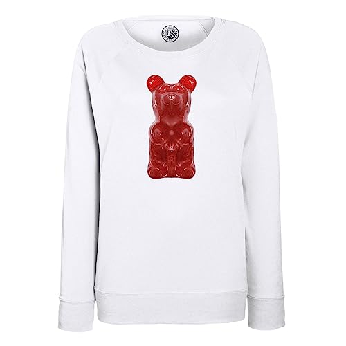 Sweatshirt femme ours d'or rouge en coton confortable pour maman et enfant