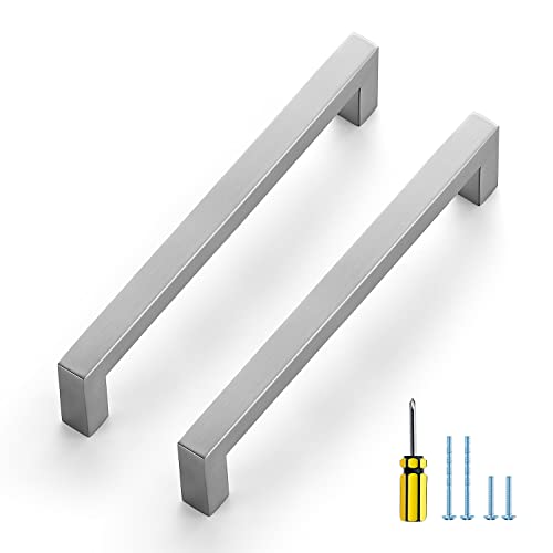 Ravinte Brushed Nickel Cabinet Pulls, 10 Pack 6-1/4 in Kitchen Handles