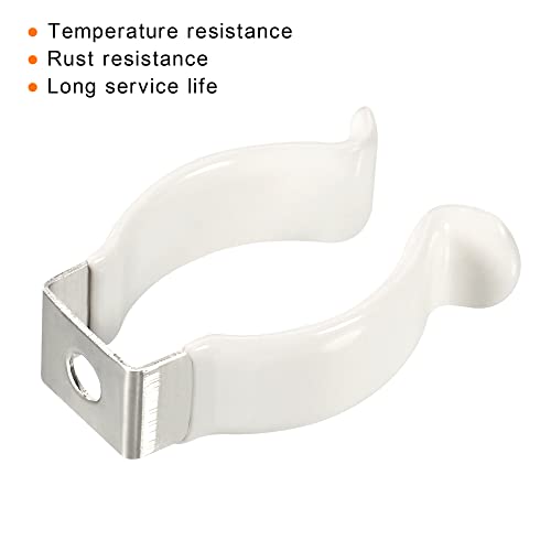 Image of MECCANIXITY T8 U Clips Holder Bracket for LED Light Bulb Mounting Bracket Support Stainless Steel Fluorescent Tube Holder Lighting Accessories Pack of 6