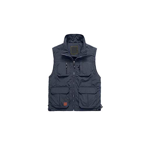 Men's Summer Vest Thin Multi Pocket Vest for Male Big Size Male Casual
